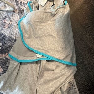 Halo Gray and Teal Sleepsack Swaddle